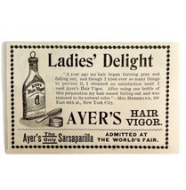 Ayers Hair Vigor Medicine 1894 Advertisement Victorian Worlds Fair ADBN1ee - £13.97 GBP