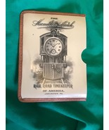 OLD ADVERTISEMENT HAMILTON RAILROAD TIMEKEEPER WATCH TIFFANY JEWELRY XEN... - £26.44 GBP