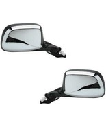 Mirrors For Ford Truck Bronco 1992 1993 1994 1995 1996 Chrome Black Powe... - £88.62 GBP