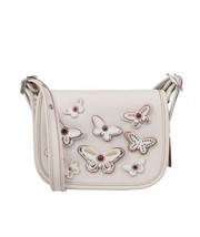 Coach Patricia Saddle Bag 18 Butterfly Applique Chalk White F59360 NWT - $99.49