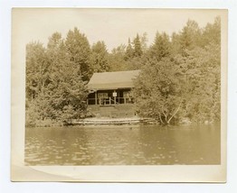 Long Pond Camp Maine 1931 Photo Cabin on the Lake  - £14.21 GBP
