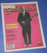 JOHNNY WINTER GOLDMINE MAGAZINE VINTAGE 1986 - £39.95 GBP