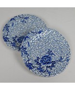 Lot of 2 Johnson Brothers Blue Lotus Bread Butter Plate 6.25&quot; Vintage Ir... - £13.83 GBP