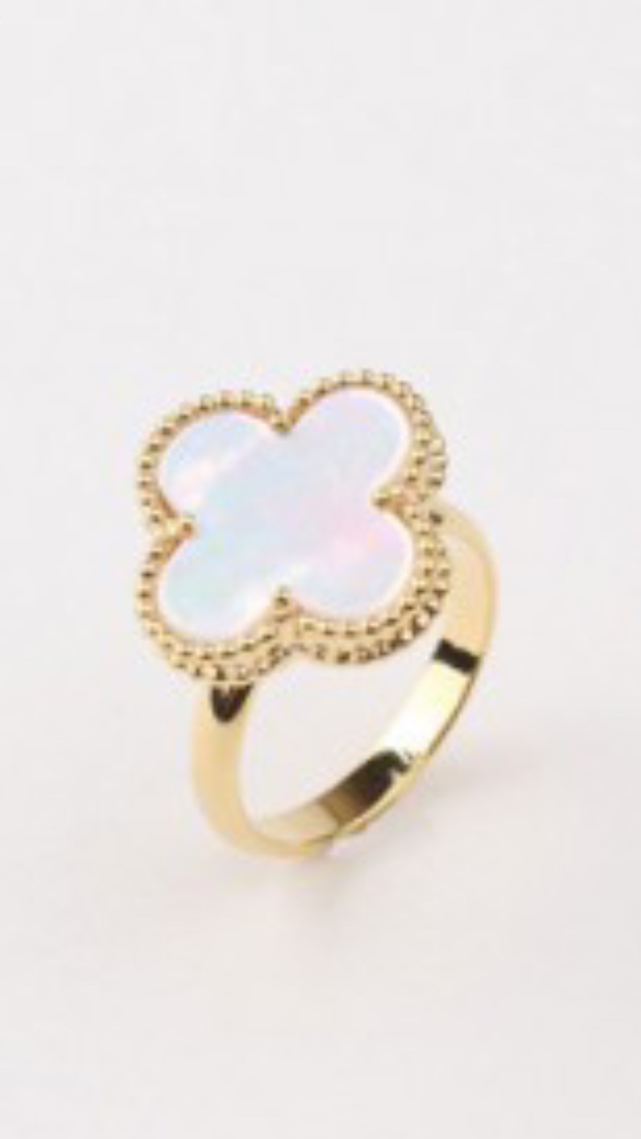 Mother of Pearl Motif Ring