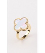 Mother of Pearl Motif Ring - £44.07 GBP