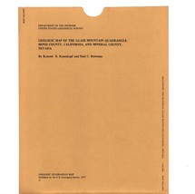 USGS Geologic Map: Glass Mountain Quadrangle, Nevada and California - $12.89