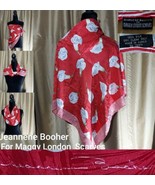 Vintage 100% Silk Jeannene Booher For Maggy London Scarves - £15.04 GBP