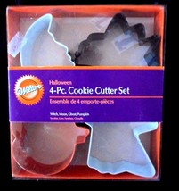 Wilton Spooky Shapes 4 Pc Cookie Cutter Set Halloween - £4.71 GBP