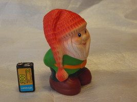 Vintage Soviet  USSR Russian Children's Rubber Toy Gnome 1970 - $12.89