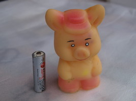 Vintage Soviet  USSR Russian Children&#39;s Rubber Toy Pig 1970 - $7.72