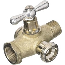 ARROWHEAD BRASS &amp; PLUMBING 248LF 1/2&quot; Bypass, Red Brass, Washing Machine... - £33.54 GBP