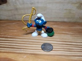 Vintage 1979 Schleich Peyo Smurfs Lion Tamer Circus Trainer Whip Drum PVC Figure - £8.54 GBP