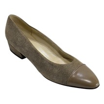 BRUNO MAGLI Women’s Leather Taupe Low Heel Shoes Size 9 AA - $1,113.44 MXN