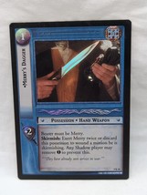 FOIL Merry&#39;s Dagger LOTR Card Game Reflections Rare 9R18 - $1.97