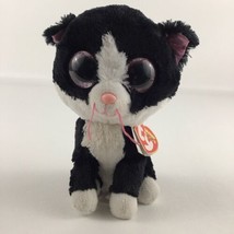 Ty Beanie Boos Pepper Kitty Cat 6&quot; Plush Bean Bag Stuffed Animal Toy wit... - $24.70
