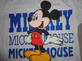 Soft 50-50 True Vintage White Mickey Mouse t Shirt Tag L But Fits Adult M COOL - £25.98 GBP