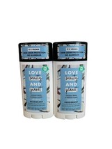 2 Pack - Love Beauty and Planet Coconut Water Mimosa Flower Deodorant 2.95 oz ea - £31.37 GBP