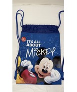 MICKEY MOUSE ITS ALL ABOUT MICKEY DRAWSTRING BAG BACKPACK TRAVEL STRING BAG - $234.82 MXN