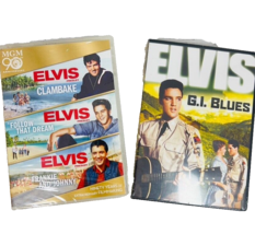 Elvis Presley 4 Movies Dvds GI Blues Clambake Follow That Dream Frankie And John - £32.06 GBP