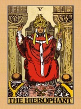 Decoration Poster from Vintage Tarot Card.The Hierophant.Mystic Wall Decor.11417 - £13.39 GBP+