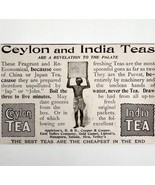 Ceylon And India Tea 1897 Advertisement Victorian Economical Beverage DW... - $17.50