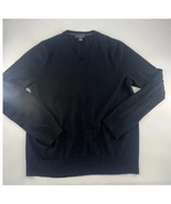 Banana Republic Sweater Mens Medium Black Extra Fine Merino Wool Business - €12,38 EUR