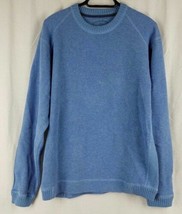 Tommy Bahama Cotton Sweater Blue M Crew Neck - £15.12 GBP