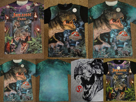 Jurassic Park Dinosaur Movie Front Only Sublimation Print T-Shirt - £6.38 GBP