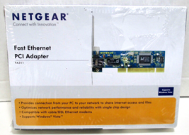 Netgear FA311 32-Bit PCI Adapter 10/100 Mbps Fast Ethernet Card - New - £7.56 GBP