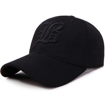 Men Women&#39;s Baseball Cap Summer Cotton Hat Embroidery (Black) - $11.38