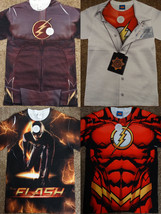 The Flash Barry Allen CW Dc Comics Front Only Costume Sublimation Print T-Shirt - £3.14 GBP