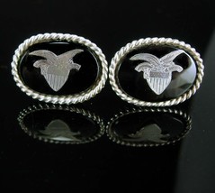 Sterling Eagle Cuff links vintage silver hallmarked Cufflinks Patriotic military - £180.29 GBP