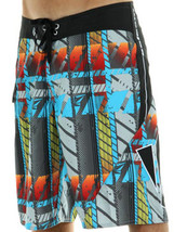 Men&#39;s Volcom Plaidypus Mod Boardshorts Gray Multi  Swim Suit Trunks $53 - £29.08 GBP