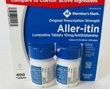Member’s Mark Aller-itin Loratadine Tablets 10mg Allergy Relief 400 Tota... - $19.70