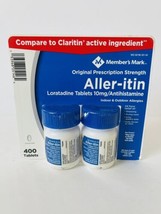 Member’s Mark Aller-itin Loratadine Tablets 10mg Allergy Relief 400 Tota... - £15.74 GBP