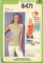 Simplicity 8471 misses pullover tops sewing pattern Size 8,12,12 Uncut Original  - £3.14 GBP