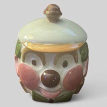 Vintage Clown Face Cookies All Over Cookie Jar ~ 1957 Los Angeles Potteries - $46.74