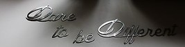 Dare to be different Silver  Metal Wall Art Decor - Sizes Vary - £14.92 GBP