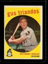 Vintage Baseball Trading Card Topps 1959 #330 Gus Triandos Baltimore Orioles - £9.34 GBP