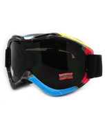 Ski Snowboard Goggles Anti Fog Shatter Proof Lens Geometric Design - £16.84 GBP