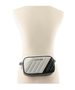 NWB Michael Kors Rose Quilted Convertible Belt Bag Black Gray $348 MSRP ... - £54.76 GBP