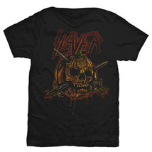 Slayer Skull Pumpkin Official Tee T-Shirt Mens Unisex - £25.02 GBP