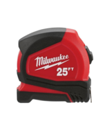 Milwaukee 25 ft. Compact Tape Measure Fractional Scale Blade 25 ft 12' R... - $22.76