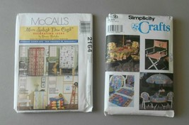 Simplicity Pattern 7159 Crafts &amp; Mccall&#39;s Pattern 2164 Storage cover-ups - £4.71 GBP