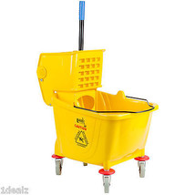 Industrial Lavex Janitorial Yellow 36 Quart Mop Bucket &amp; Wringer Combo +... - £107.02 GBP