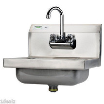 Regency Wall Mounted NSF Hand Sink with Gooseneck Faucet - 17&quot; x 15&quot; - £139.03 GBP