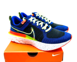 Nike Men React Infinity Run Flyknit 2 Sneakers- Obsidian/Crimson/Blue, U... - £63.15 GBP