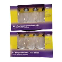 C9 Clear Christmas Light Bulbs 7W Replacement Indoor Outdoor Vtg Village... - $10.73
