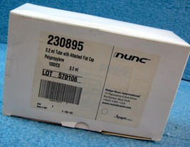 *1000PC/BOX* NUNC 230895 0.2mL TUBE WITH ATTACHED FLAT CAP, POLYPROPYLEN... - $27.65