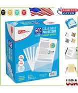 Crystal Clear Top Loading Sheet Protectors - Protect 500 Letter Size Doc... - $812.19 MXN